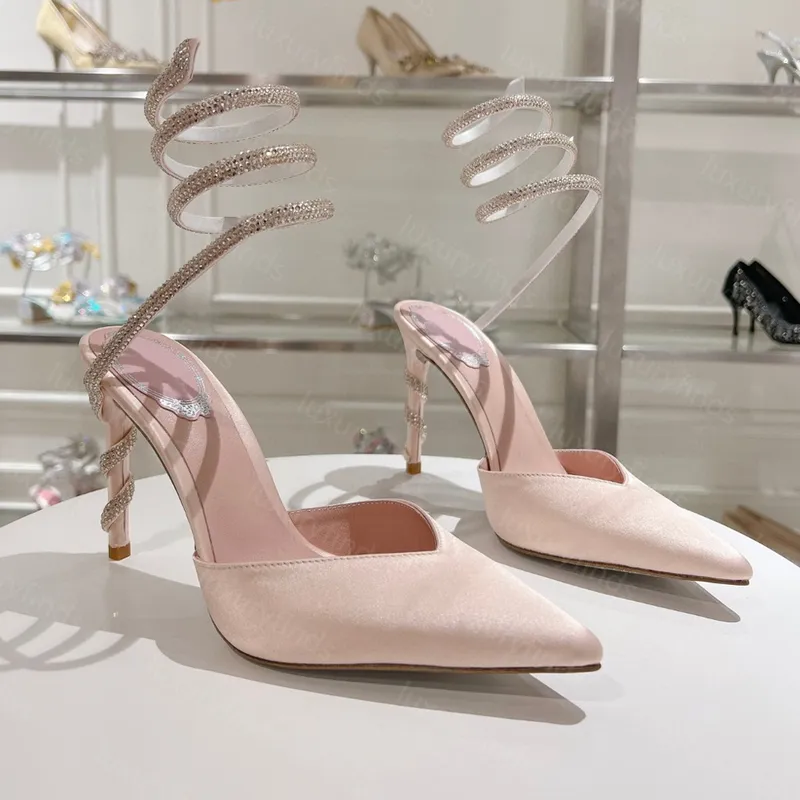 MUJULAS MULAS MARGOT Bombas de punta puntiaguda de punta puntiaguda de 75 mm de 95 mm Zapatos de mujer Tacón alto Talio de lujo 