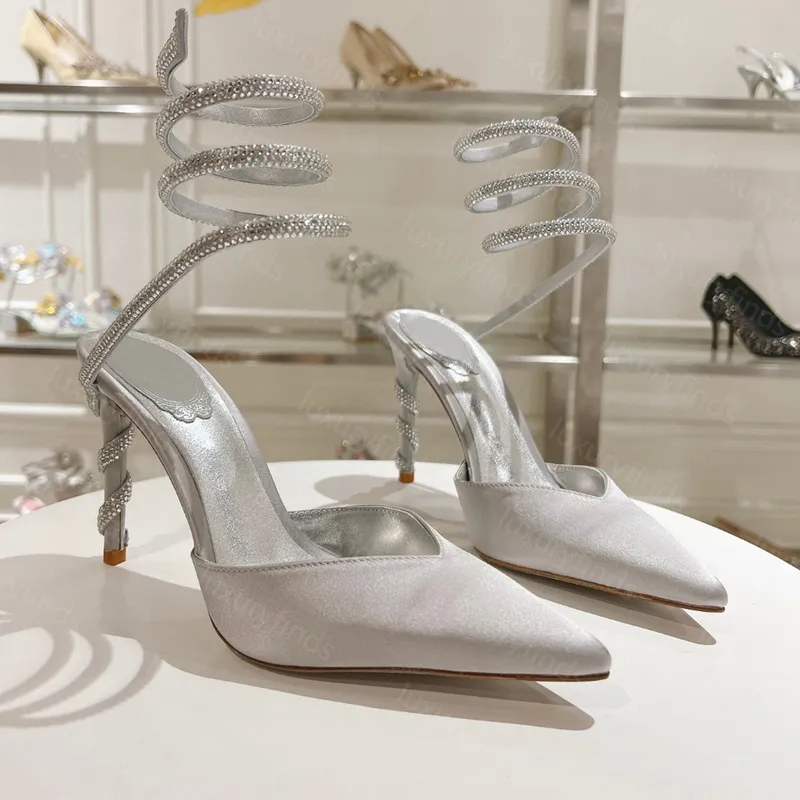 MUJULAS MULAS MARGOT Bombas de punta puntiaguda de punta puntiaguda de 75 mm de 95 mm Zapatos de mujer Tacón alto Talio de lujo 